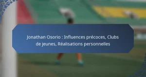 Jonathan Osorio : Influences précoces, Clubs de jeunes, Réalisations personnelles